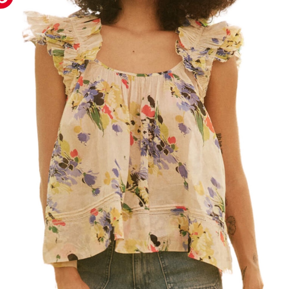 The Great Dove Top In Bright Grove Floral